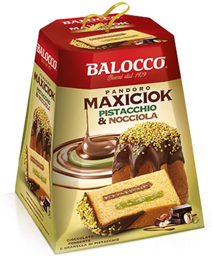 Włoska babka Panettone pistacjowo orzechowa BALOCCO 800 g