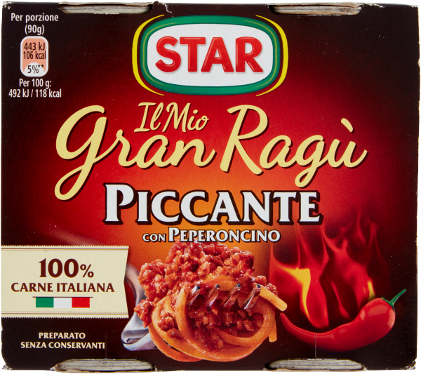 Ragu z mięsem pikantne STAR 2 x 180 g