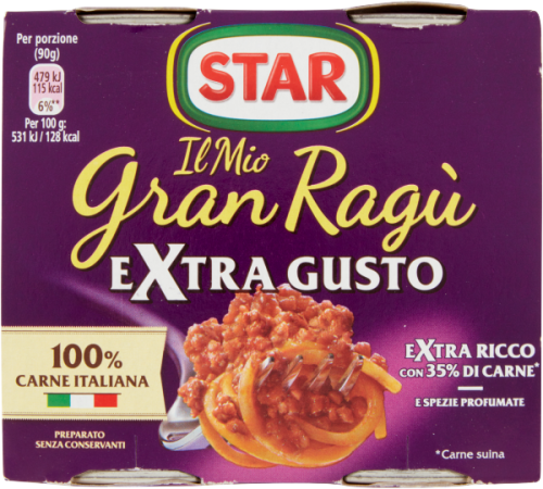 Ragu z mięsem Extra ragu STAR 2 x 180 g