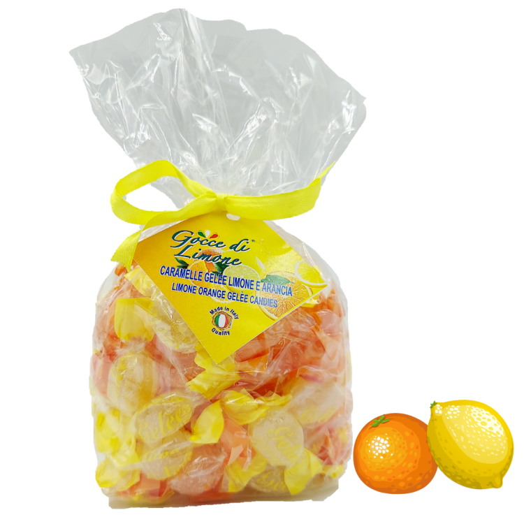 Żelki o smaku Cytrynowym i pomarańczowym Gocce di Sole 500 g