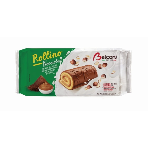Roladki orzechowe Rollino Nocciola Balconi 222 g
