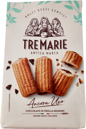 Ciastka kruche pełnoziarniste nadziewane czekoladą Tre Marie 315 g