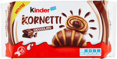 Rogaliki Kinder KORNETTI czekoladowe 6 x 42 g
8000500390269