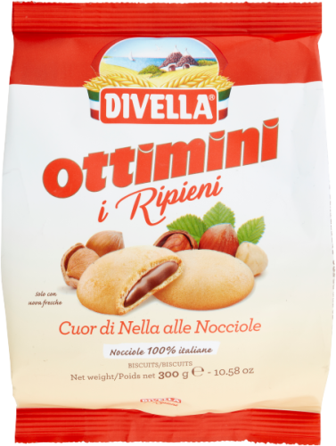 Ciastka z kremem orzechowym Divella Ottimini RIPIENI 300g
8005121214970