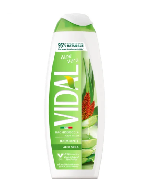 Żel pod prysznic kąpiel Aloesowy Aloe Vera VIDAL 500ml ITALY
8008970055534