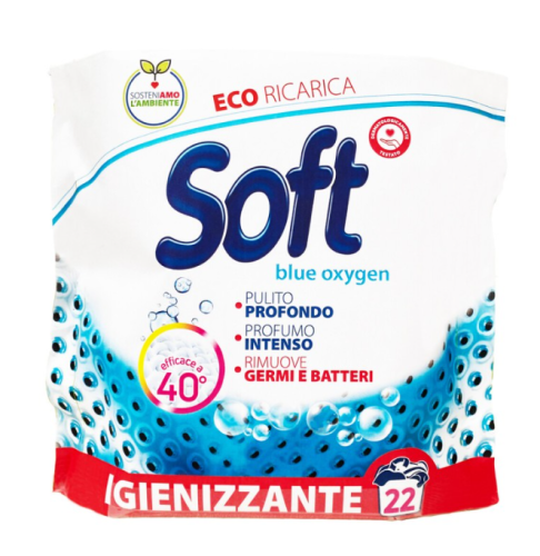 Proszek do prania białego Blue Oxygen SOFT 22 PRANIA 1,1 KG 8003640015528