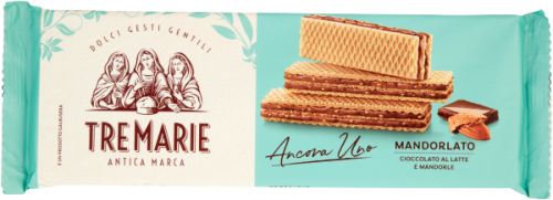 Wafle z czekoladą i migdałami Mandorlato Tre Marie 140 g