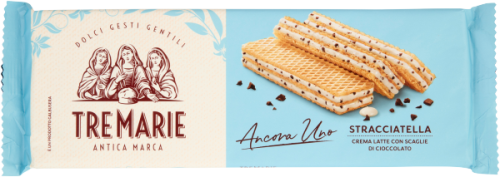 Wafle z nadzieniem Stracciatella Tre Marie 140 g