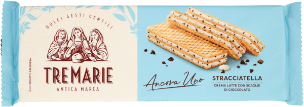 Wafle z nadzieniem Stracciatella Tre Marie 140 g