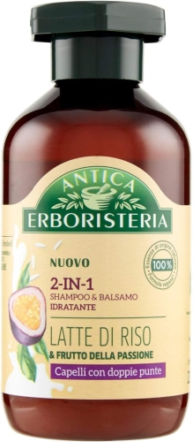 Szampon nawilżający Latte di Riso e Frutta di Passione 2w1 Antica Erboristeria 225ml