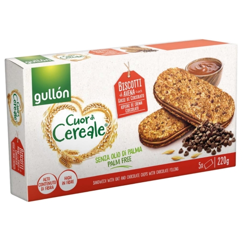 Ciastka pełnoziarniste z nadzieniem czekoladowym Gullon 220G