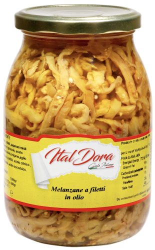 Bakłażay w filetach w oleju Ital Dora 1000g EAN: 793541585531