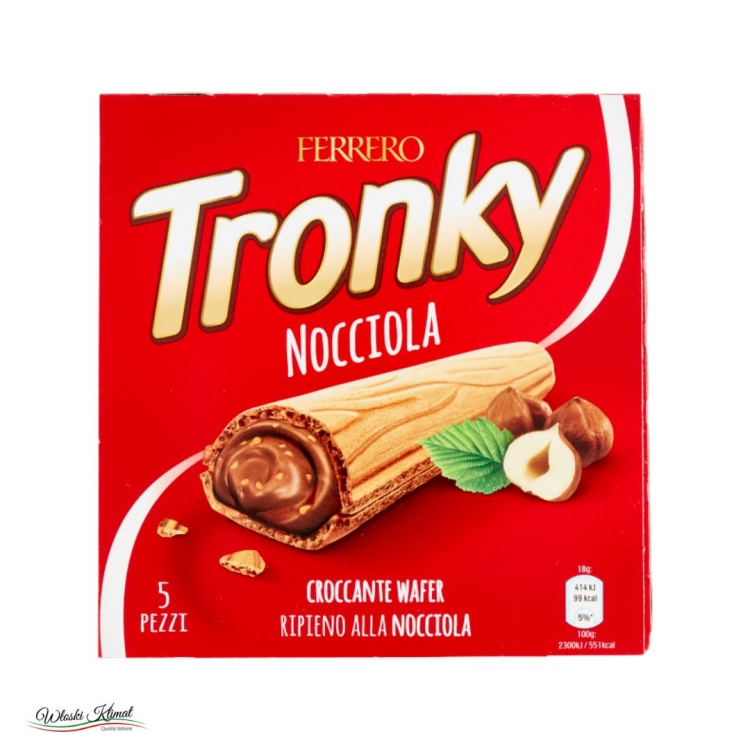 Wafelki z nadzieniem orzechowym Tronky Nocciola x5 FERRERO 90g
