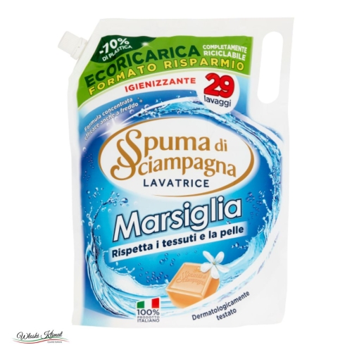 Płyn do prania mydło marsylskie Marsiglia Spuma di Sciampagna ZAPAS 1,305L