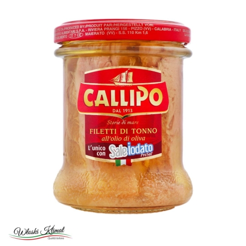 Tuńczyk w filetach w oliwie Callipo II 170g