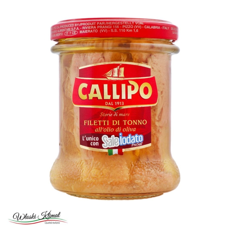 Tuńczyk w filetach w oliwie Callipo II 170g