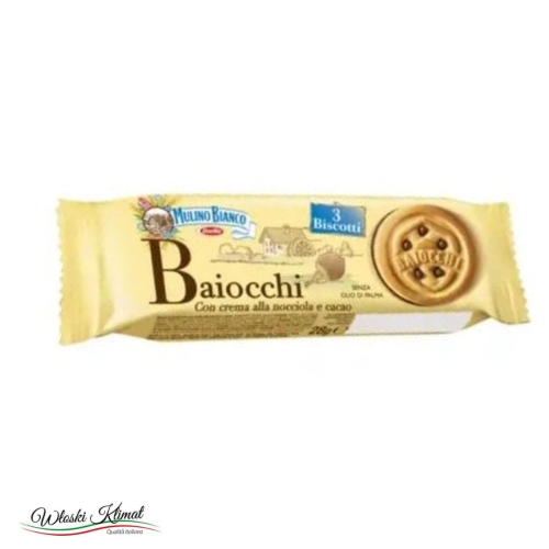 Ciastka z nadzieniem orzechowym Baiocchi Mulino Bianco 28g