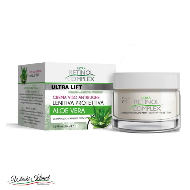 Krem do twarzy przeciwzmarszczkowy Aloesowy Aloe Vera RETINOL COMPLEX 50ml