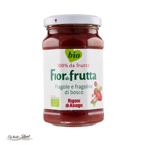 Konfitura z truskawek i poziomek leśnych ekologicznych BIO Rigoni 250g