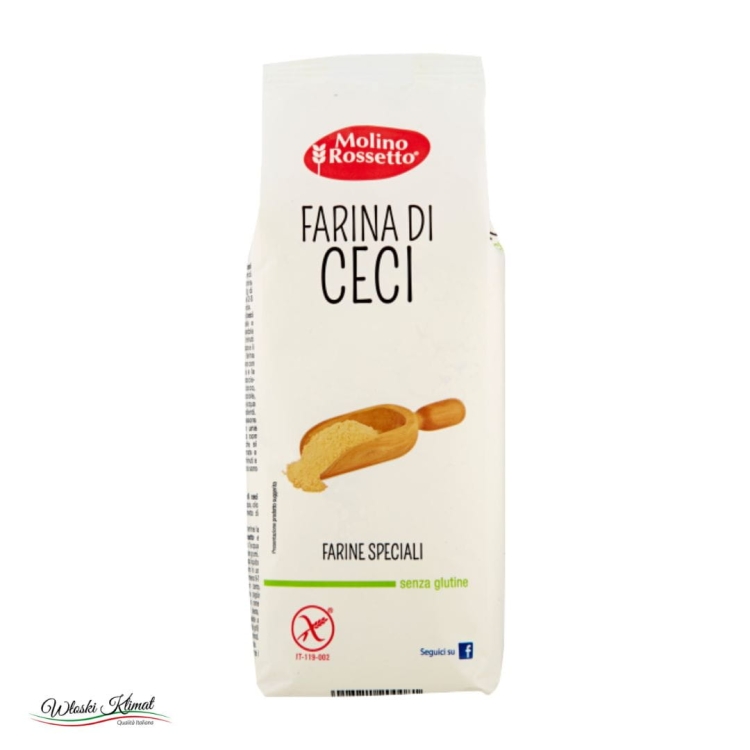Mąka z ciecierzycy bez glutenu Farina di ceci Molino Rossetto 1kg
