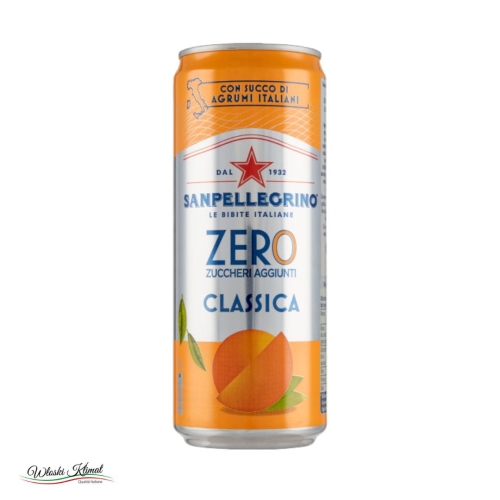 Napój gazowany bez cukru Aranciata Zero San Pellegrino 330ml
