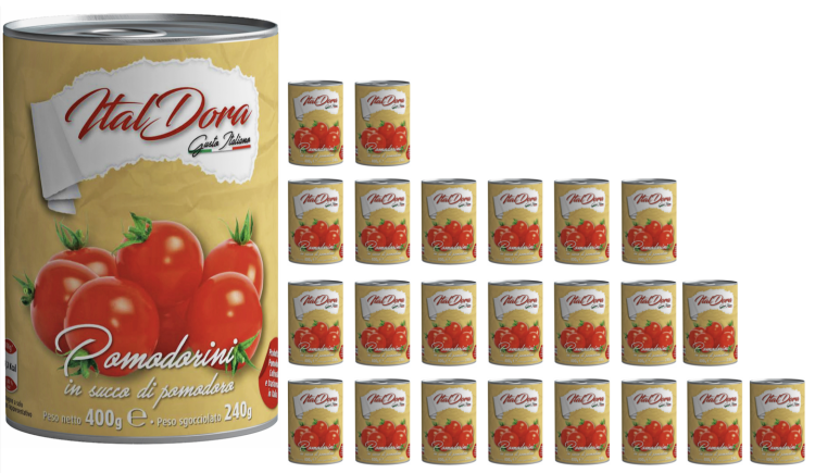 Pomidory Koktajlowe ITAL DORA 24 X 400g
