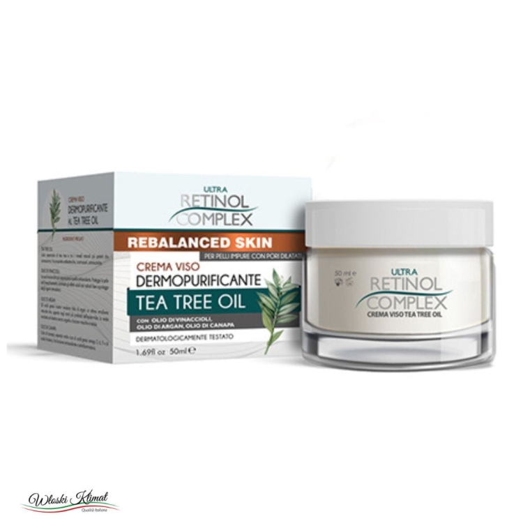 Krem do twarzy oczyszczający Dermopurificante Tea Tree Oil Retinol Complex 50ml