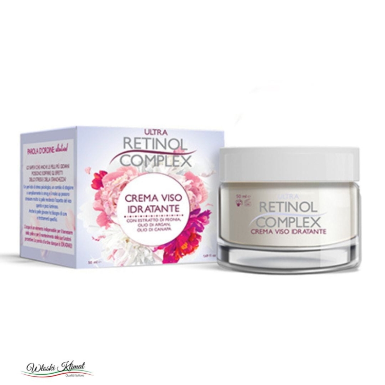 Krem do twarzy nawilżający Idratante Peonia Argan Retinol Complex 50ml