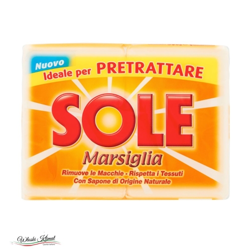 Mydło w kostce do plam Marsiglia SOLE 2x250g