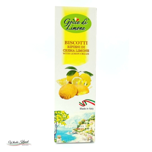 Ciastka z kremem cytrynowym Biscotti Crema Limone Gocce di Limone 150g