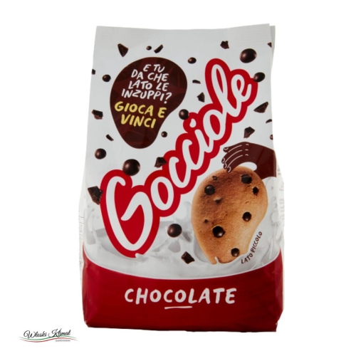 Ciastka kruche z kawałkami ciemnej czekolady Gocciole Chocolate PAVESI 500g