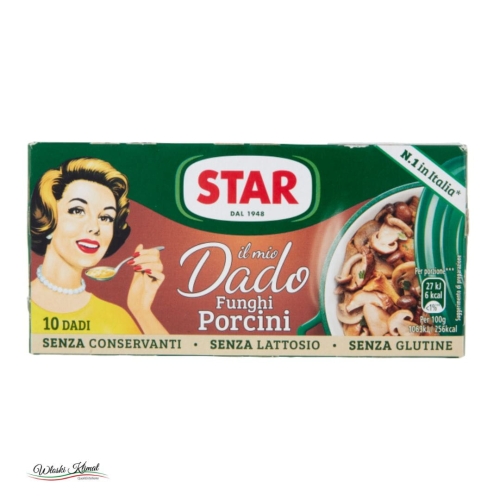Bulion w kostkach grzybowy - prawdziwkowy Porcini Dado x10 STAR 100g