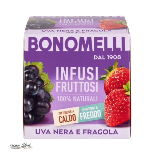 Herbata owocowa o smaku winogrona i truskawki BONOMELLI 24g