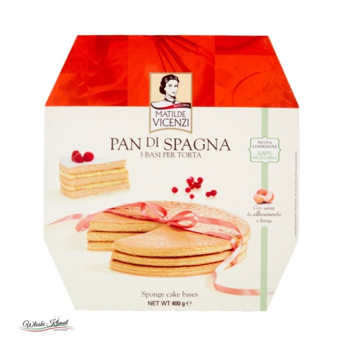 Spody biszkoptowe do tortu Pan di Spagna Matilde Vicenzi 400g