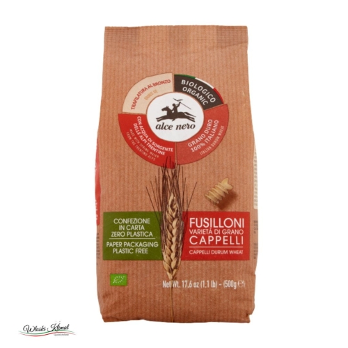 Makaron Świderki z ekologicznej pszenicy płaskurki Fusilli BIO Alce Nero 500g