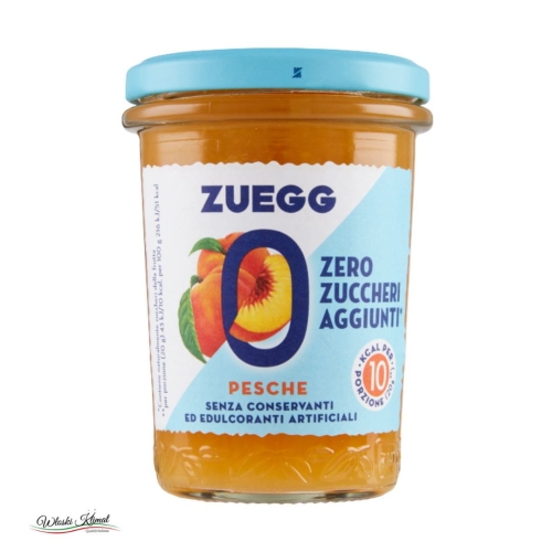 Włoska Konfitura brzoskwiniowa BEZ cukru Pesche ZUEGG 220g