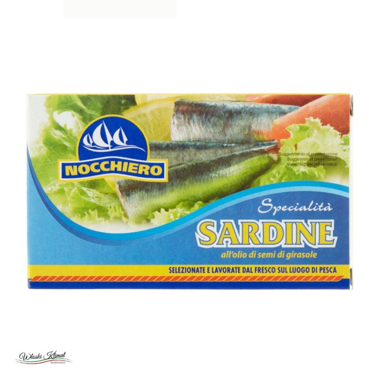 Sardynki w oleju słonecznikowym Sardine NOCCHIERO 125g