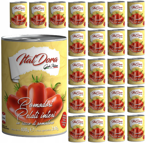 Pomidory Pelati ITAL DORA 24 X 400g Włoski Klimat Sklep Internetowy EAN: 8054794290002