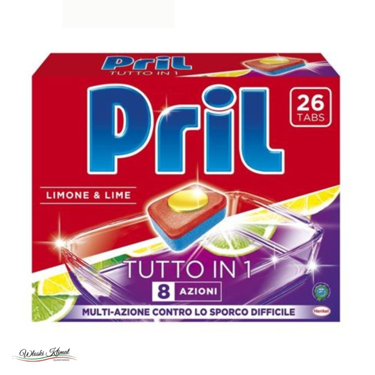 Tabletki do zmywarki Cytryna Limonka LIMONE&LIME 26 szt PRIL