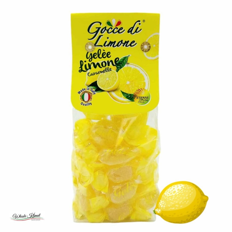 Żelki o smaku Cytrynowym Gocce di Limone 150g  5907056365013