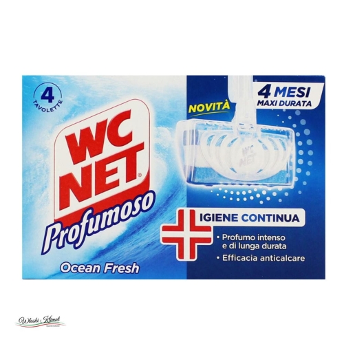 Zawieszka do WC dezynfekująca i odkamieniająca Profumoso - 4szt. WC NET 8003650020314