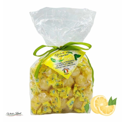 Karmelki Cytrynowe musujące Frizzante Gocce di Limone 500g 5907056365037