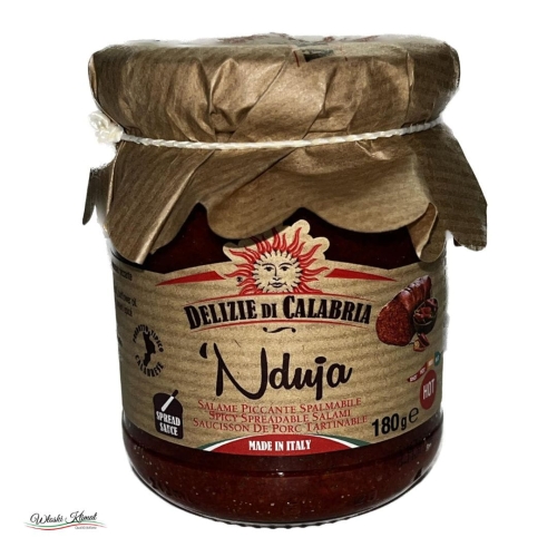 Salami pikantne do smarowania Nduja Delizie di Calabria 180g 8007548001812