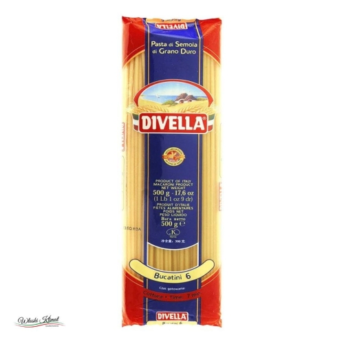 Makaron Spaghetti Bucatini n.6 DIVELLA 500g 8005121000061