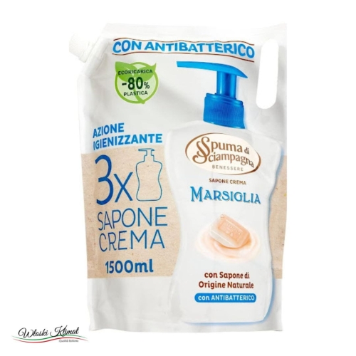 Mydło do rąk w płynie Marsiglia zapas Spuma di Sciampagna 1500ml