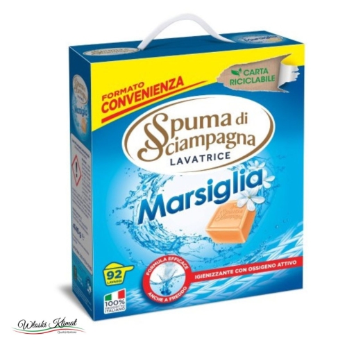 Proszek do prania Mydło Marsylskie Marsiglia 92 prania Spuma di Scampagna 4,14kg