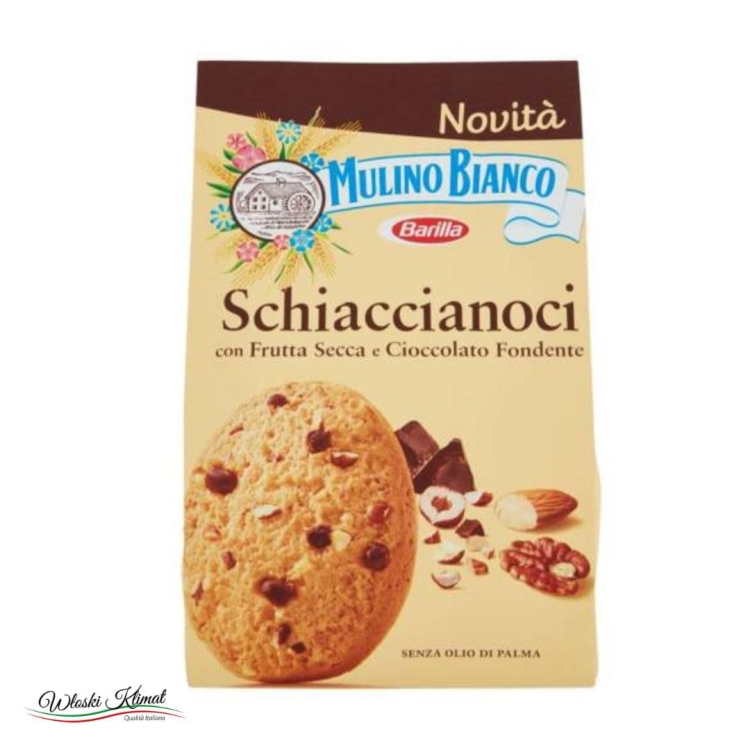 Ciastka kruche z kawałkami orzechów i czekolady Schiaccianoci Mulino Bianco 300g