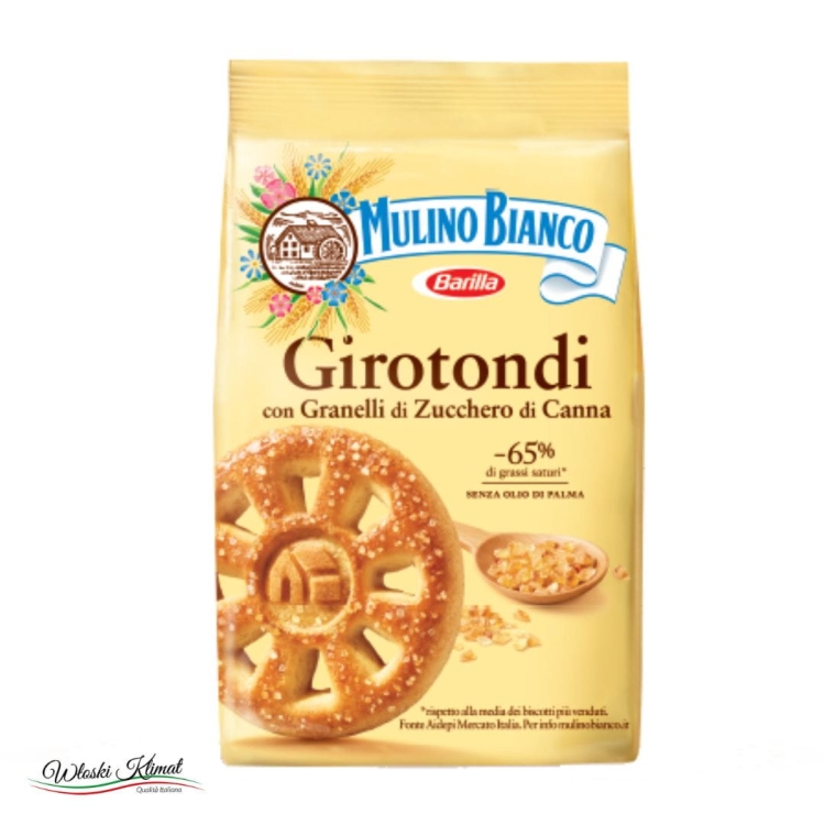Ciastka kruche z kryształkami cukru Girotondi Mulino Bianco 350g