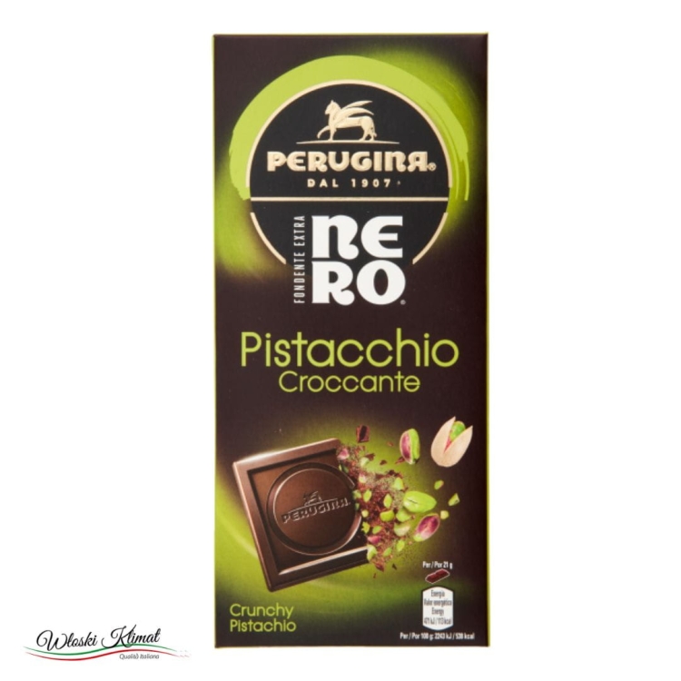 Czekolada gorzka z pistacjami Nero NOVI 75g