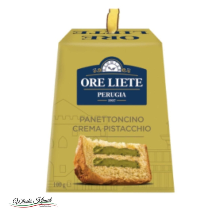 Włoska babka z nadzieniem pistacjowym Panettone crema Pistacchio Ore Liete 100g